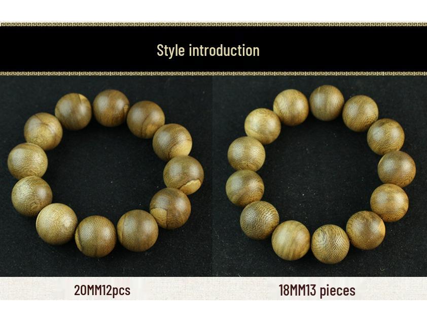 Indonesian Kalimantan Agarwood Prayer Beads Bracelet - 108 Beads - Unisex Jewelry