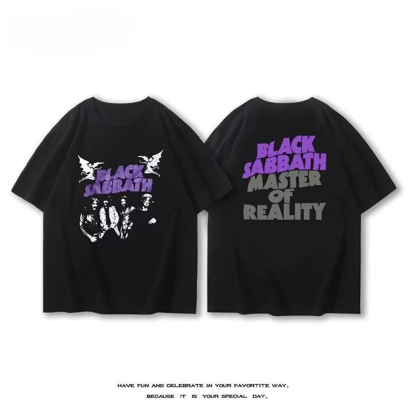 2025 Summer Black Sabbath Black Sabbath Rock Band Black Men s Women T-Shirt Cotton Printed Oversize Summer Clothing T-Shirt S