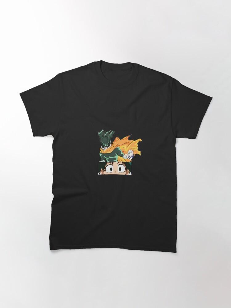 Anime My Hero Academia Izuku Midoriya Deku Art Classic Black T-shirt Size S-5XL Unisex T-Shirt XL