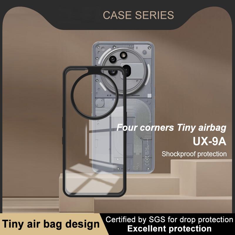 IMAK UX-9A Series for Nothing Phone (3a) Pro Case Clear TPU PC Phone Cover Reinforced Corners