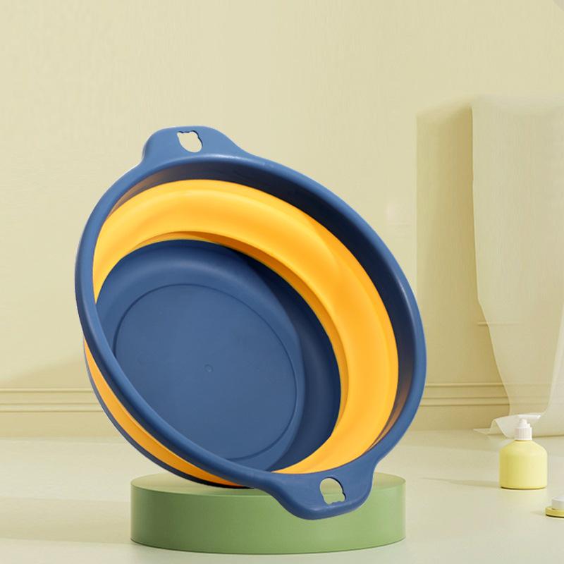Portable Folding Washbasin: Large Plastic Basin for Students, Children, Dorms & Laundry
