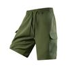 Men’s Workwear Cargo Shorts with Multiple Pockets and Adjustable Drawstring Waist for Outdoor Activities and Daily Use