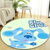 1pc Pistas da Blue Blue’s Clues4 Design Printed Area Round Carpet for Bedroom Living Room Home Decor Rugs Mat Non Slip Mat Rug for Bedside