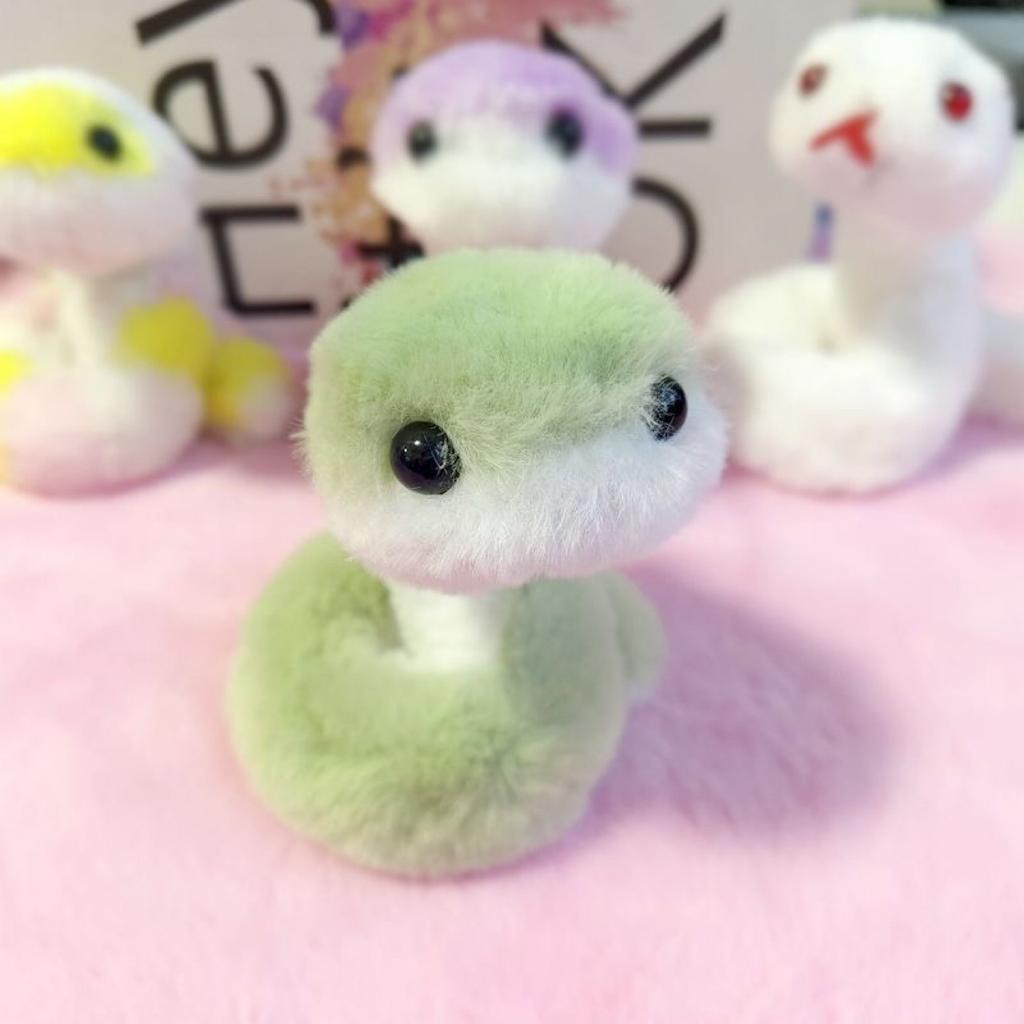Mini Snake Plush Toy - Quirky Soft Doll For Girls, Whimsical Children'S Mascot & Decorative Plushie