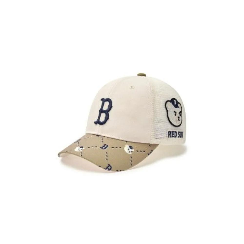 [MLB] Cap NQK 7ACPC0153-43BGD Monobear Mesh Trucker Boston Red Sox F3