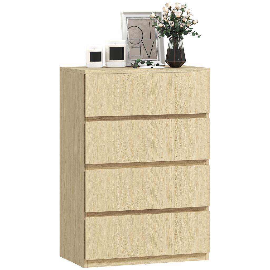 Chest of Drawers, 4-Drawer Storage Cabinets, Modern Dresser, Storage Drawer Unit for Bedroom