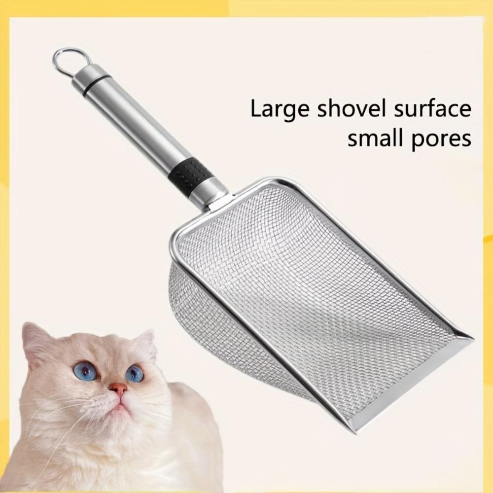 Pet Cleaning Tools Stainless Steel Feces Shovel Net Cat Litter Shovel Reptiles Sand Shovel