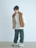 United Arrows Green Label Relaxing Corduroy Curve Pants/Kids, Sizes 100cm-160cm, Stretch, 38141000005, 4950 BRICK(49), 150cm