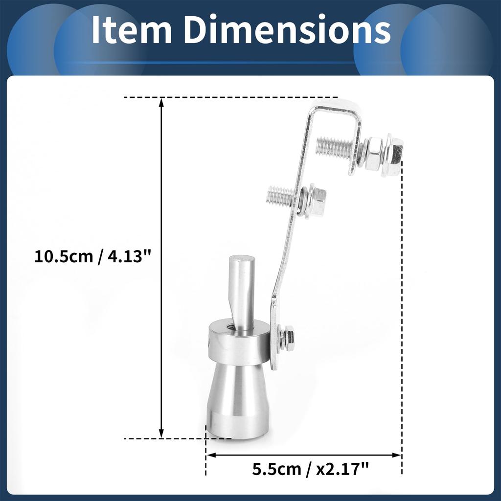 INFINAUTO Turbo Sound Exhaust Muffler Pipe Whistle Rear Tail Pipe