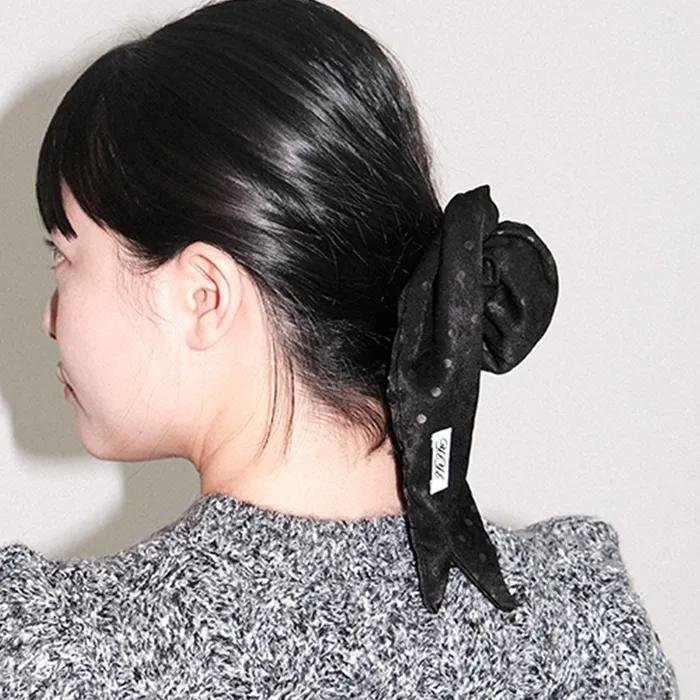 Bunny bun cover, DOTTY BLACK
