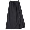 Black Plus Size Cotton Vintage High Waist Casual Loose Spring Autumn Wide Leg Skirt Pants Women Trousers