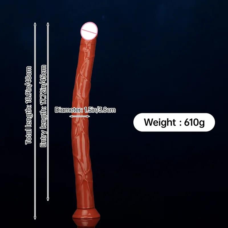 48 * 3.8cm Extra Large Anal Strip SM Anal Stopper Male Extra Long Dildo Deeply Dilated Anal Strip Male External Anus Whip Anal