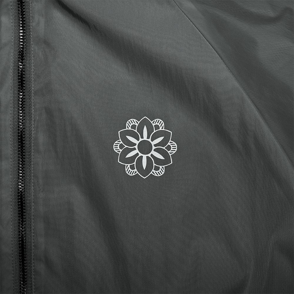 Hangout Reflective White Lotus Windbreaker (White)