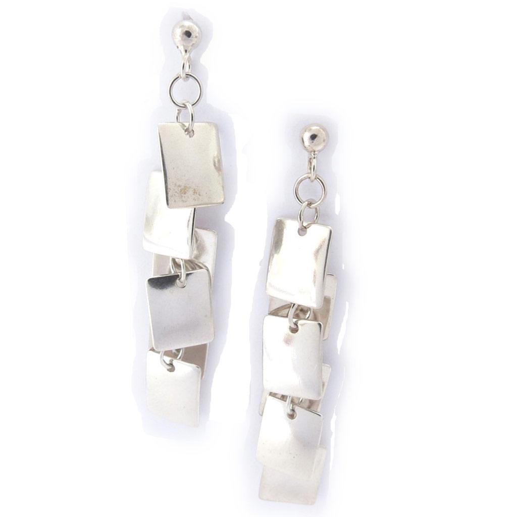 Les Trésors De Lily [B9541] - Silver Earrings 'Choreography'