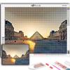 Diamond Embroidery Louvre Museum 5D DIY Diamond Painting Cross Stitch Rhinestone