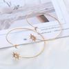 Minimalist Gold Sun & Moon Rhinestone Decor Adjustable Curtain Clip