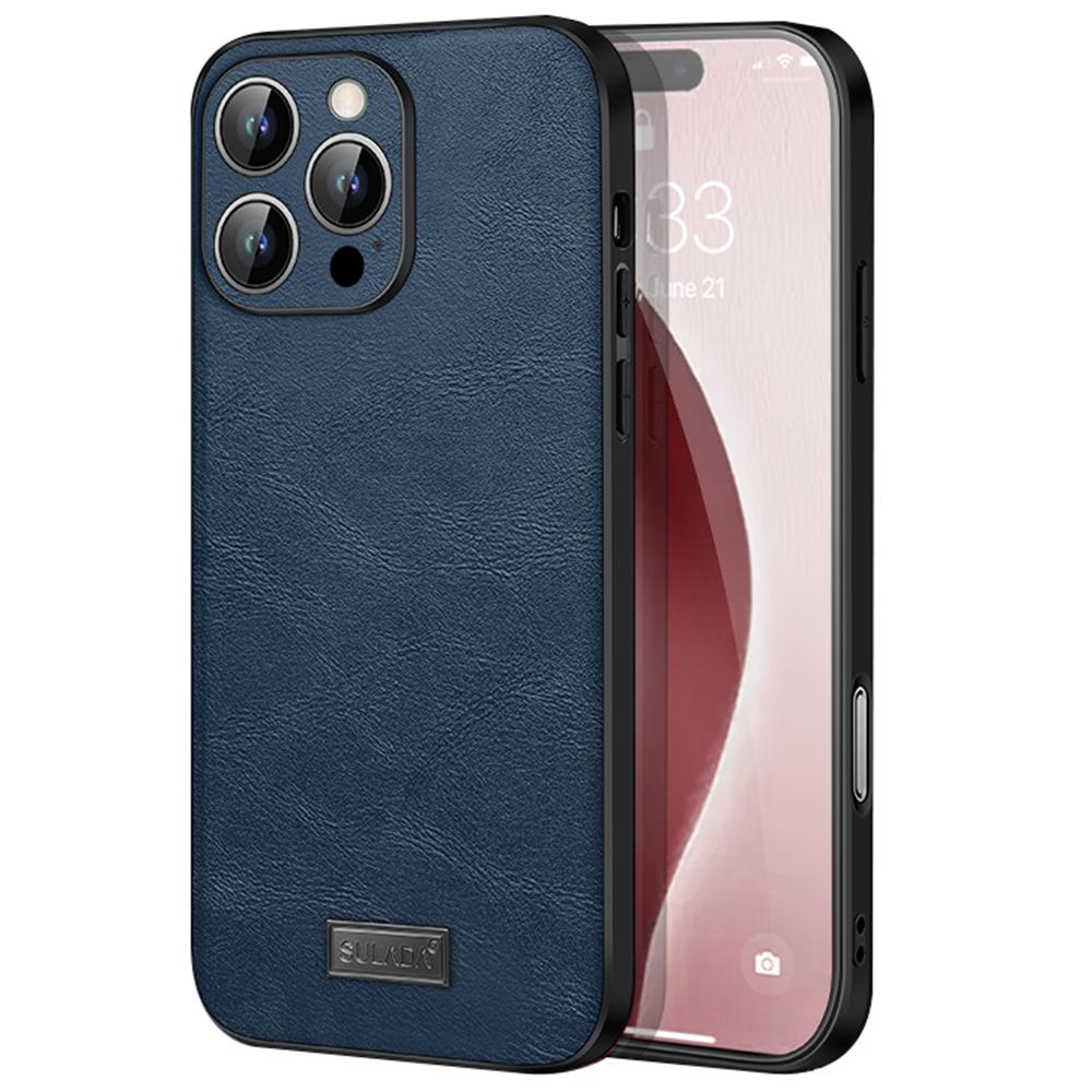 SULADA For iPhone 16 Pro Max Case PU Leather+TPU+PC Back Phone Cover