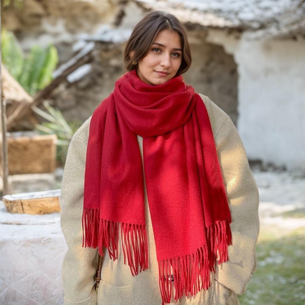 New Women's Winter Scarves Cashmere Black Scarf Woman Black Cashmere Scarf Woman Ladies Scarf Warm XWJ09