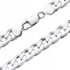 Men' Silver Bracelet 925 SILVER Diamond 6mm FULL