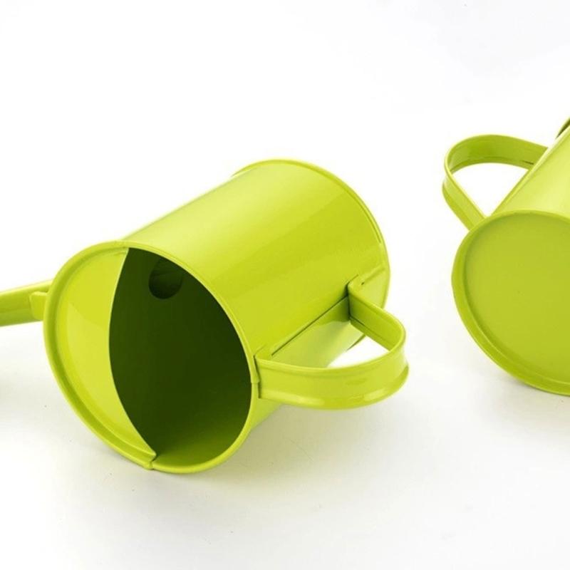 Indoor Garden Plant Watering Can Rust Resistant Iron Watering Pot with Bright Color for Easy Watering and Planting Use