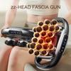 22-head Wireless Fascia Gun Professional Deep Tissue Massage Therapy Device Muscle Relaxation Electric Massager