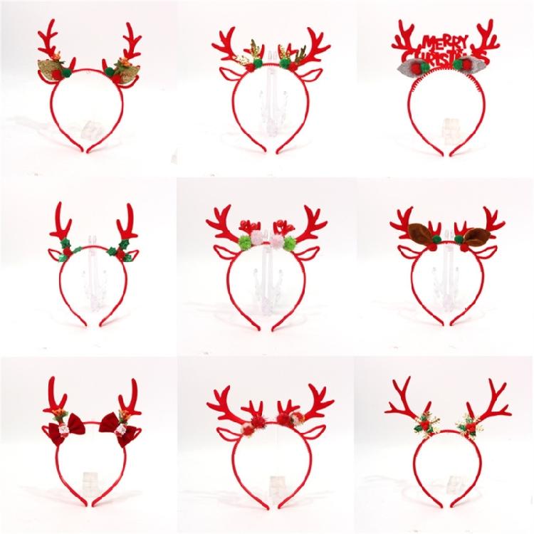 Weihnachtsthema Geweih-Haarband Festival Pailletten Rentier-Haarreif Familienfeier Kopfschmuck Feiertagsparty Zubehör