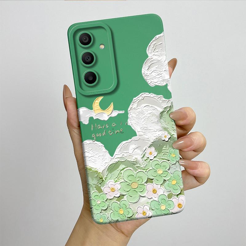 Sweet Soft Phone Case for Samsung Galaxy A15 A155 A156 4G 5G Fashion Cool Painted Cases Protection Back Cover Accessories Casing