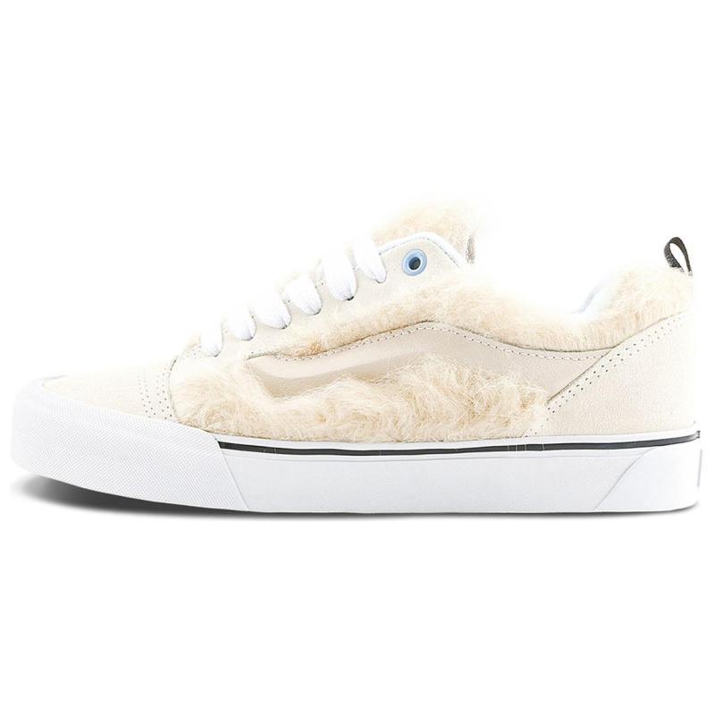 Vans Knu Skool Cushioning, Wear Resistant Low Top Skateboard Shoes Unisex Beige Sneakers VN000CRPW00