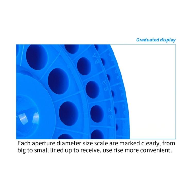 100-hole Drill Bit Organizers Case 360 Degree Rotating Drill Bit Storage Box