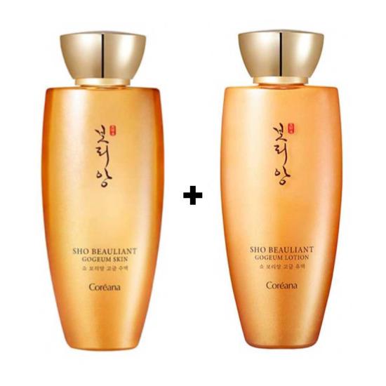 Coreana SHO Beauliante Gogeum Skin 150ml + Lotion 150ml Set – Luxury Anti-Aging Skincare Duo Coreana SHO Beauliante Gogeum Skin  + Lotion