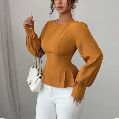 Temperamento Camiseta de Manga Larga Jersey Moda Otoño 2025 Versátil Casual Ropa de Mujer