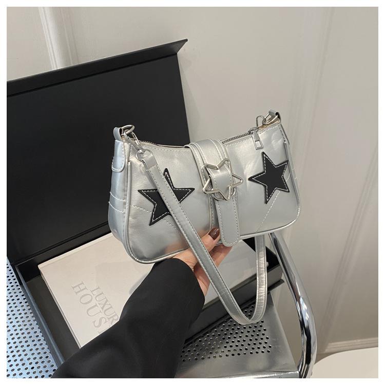 

Модні сексуальні красуні 2024 року, нові повсякденні джинсові ланцюжки, портативна жіноча сумка через плече срібний