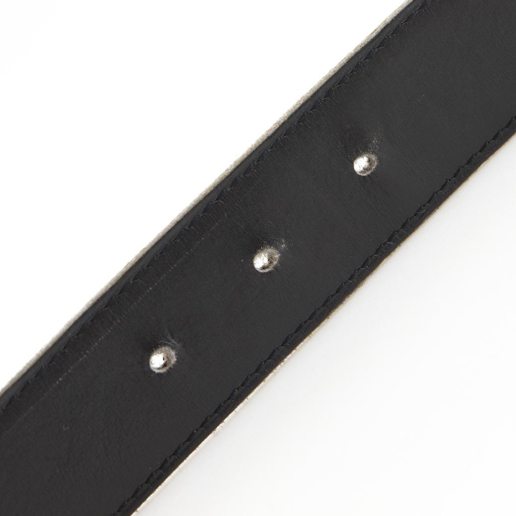 Hermes H Belt 85 Belt Reversible Black / Brown Calfskin Unisex Used