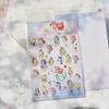 5D Disney Series Nail Stickers Mermaid Self Adhesive Nail Accessories Cartoon Characters Bright Colors Long Lasting Nail Parts