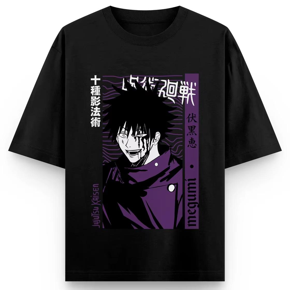 2026 New Spellbound Battle Anime Vodai Hui Printed Cotton Tshirt for both men and women Shibuya Style M