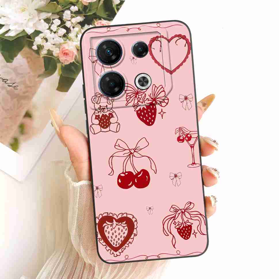 Pour Infinix GT 10 Pro 5G X6739 Étui Mode Fleurs Colorées Complète Housse Souple en Silicone Pour Infinix GT 10Pro 10 pro 5G Étuis de Téléphone