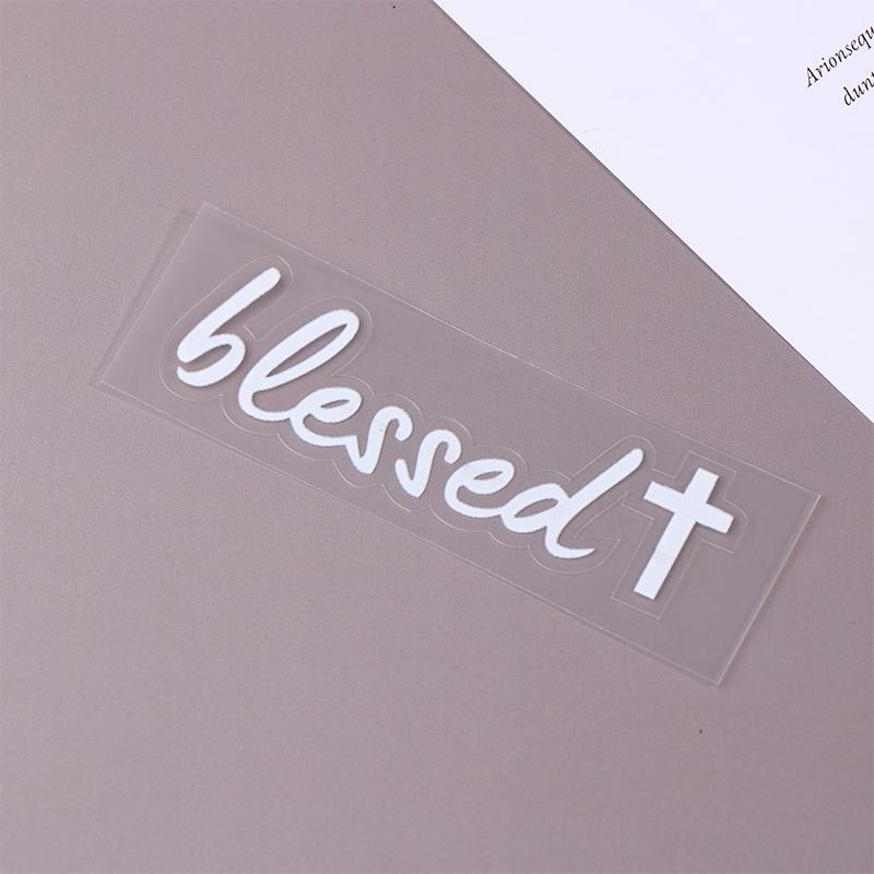 Blessed Mirror Decal Car Sticker For Women Faith Religious Vinyl Decoration For Cars Trucks Windows Mirror