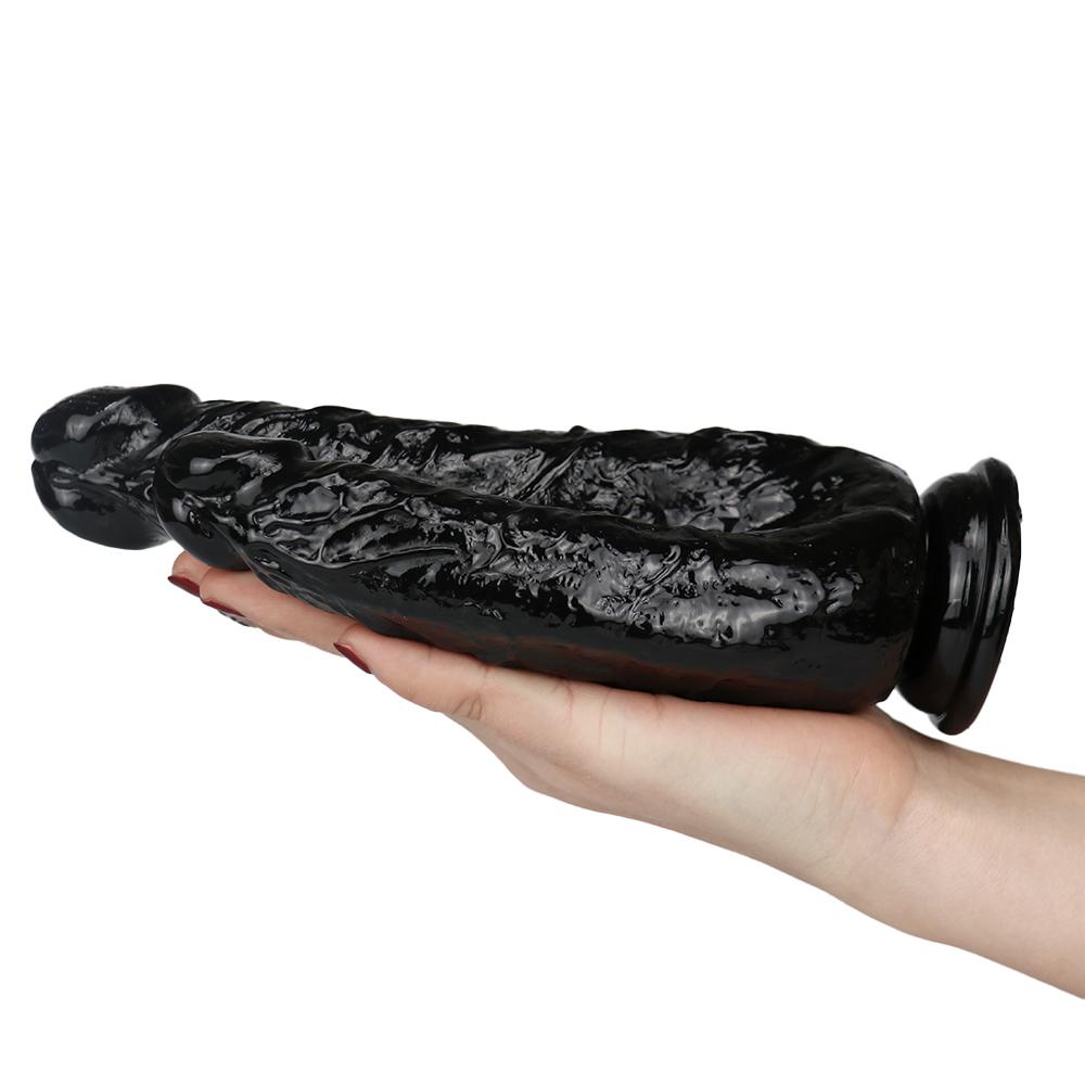 Realistic Double Ended Dildo Sex Toy for Women or Couples Dual Sided Headed Penetration Dong Device with Simulated Penile Sucker