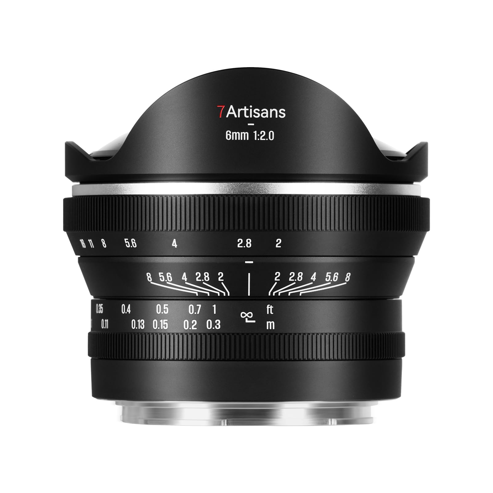 

7artisans MF 6mm F2 II ED Z Mount Fisheye Single Lens Compatible with Nikon Manual Large Mirrorless Camera Compatible with and Distortion 7artisans