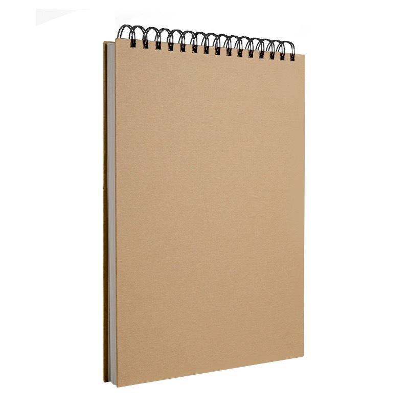 Top-Bound 8K Thick 160g A4 Blank Sketchbook, Coil Binding, 16K Art Drawing & Painting Book.