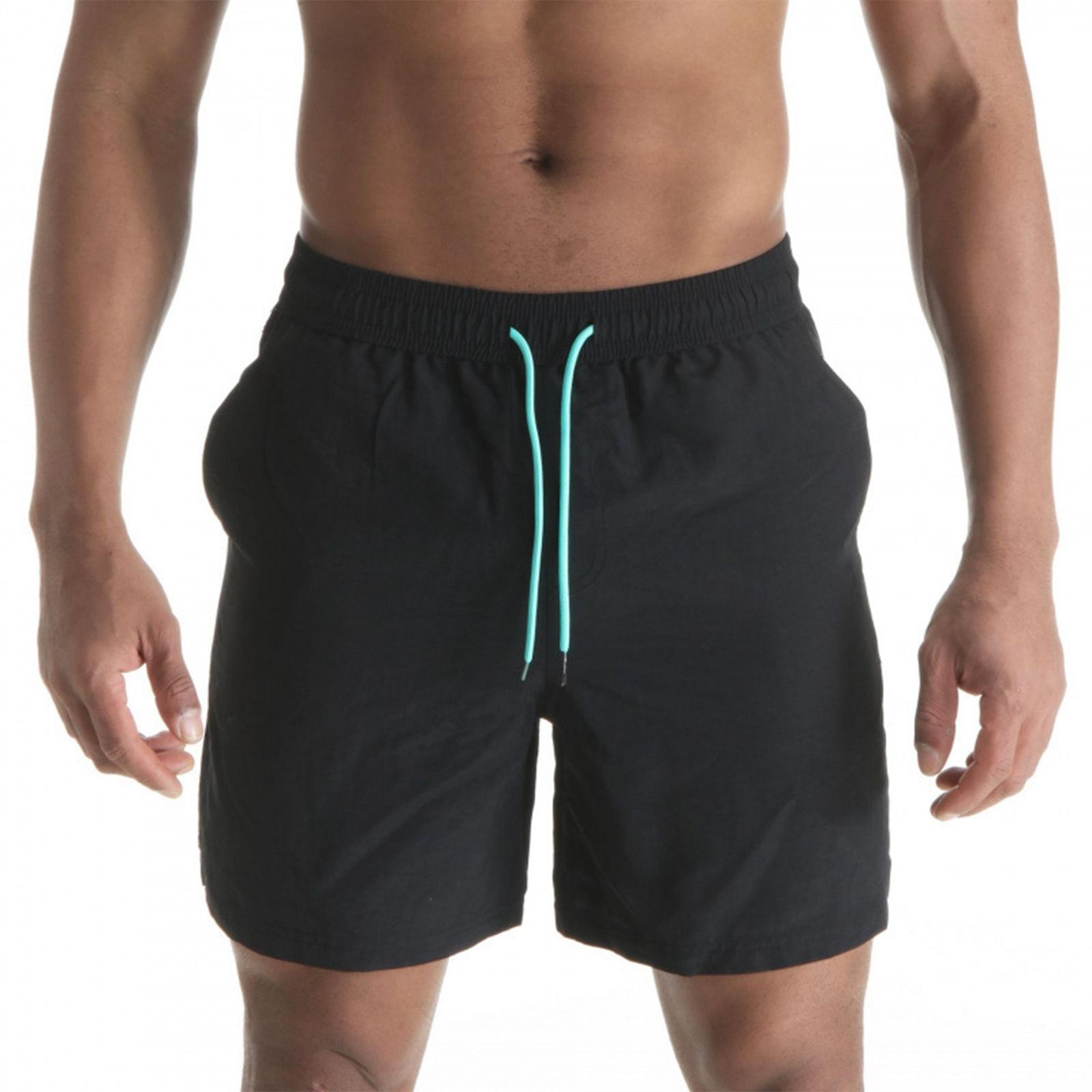 

Men s Beach Pants - And Quick-drying - Casual Shorts - Surf Pants - Concealed Back Pocket With Zipper L чёрный