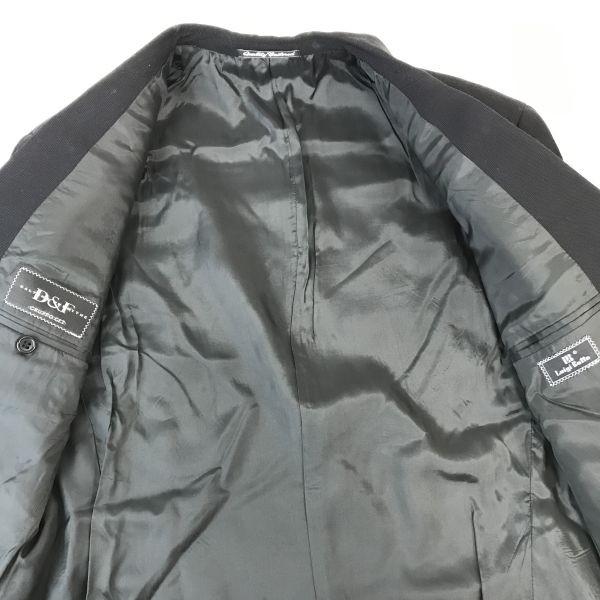 DALTON & FORSYTHE Luigi Botto Fabric 3 Button Suit Set Men L A6 Black Wool(USED)