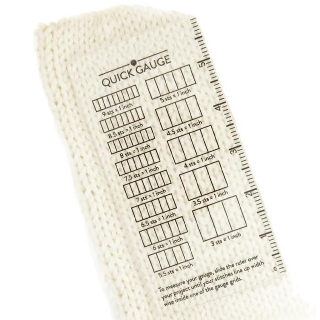 Fast Gauge Ruler, Gauge Ruler For Knitting And Crochet Needles, Easy To Measure Without Counting, Measuring Tool For Sewing And Crochet Projects