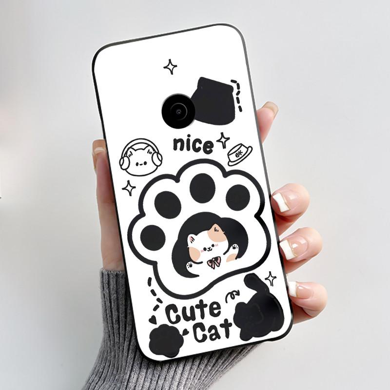 Cute Case For Nokia 110 4G 2023 Fundas Capa Printing Shell Protective Cover Soft Silicone Cartoon Phone Casing Coque