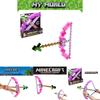 Minecraft Pink Bow And Arrow Toy For Kids Plastic Material 38*35.5cm Packaging Size