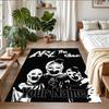 Crystal Velvet Rug Custom Name Text, Soft Non Slip Floor Mat Home DecorTerrifier Art the Clown