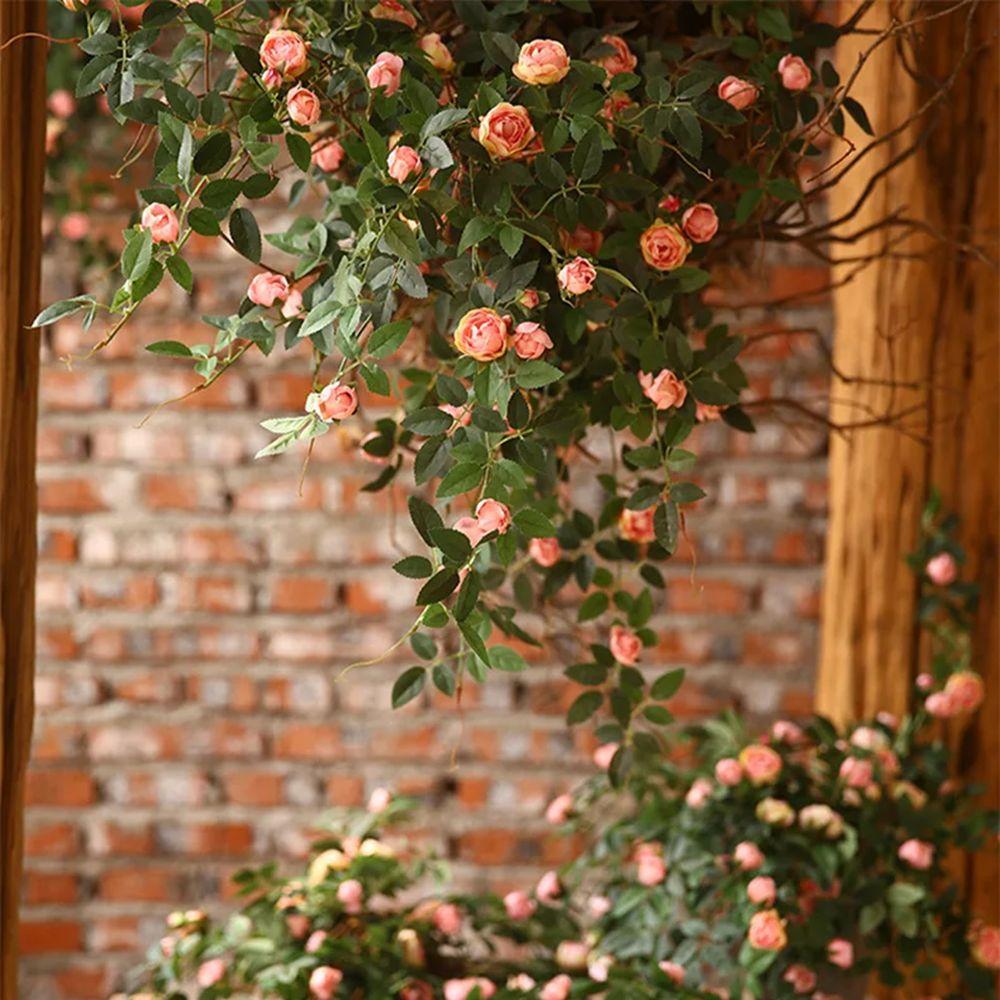 DIY Artificial Rose Flower 52cm Rose Vine Photography Props Flower Arrangement Home