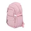 Women Travel Backpack Zipper Waterproof Adjustable Shoulder Strap Casual Carry On Laptop Backpack Pink 16in
