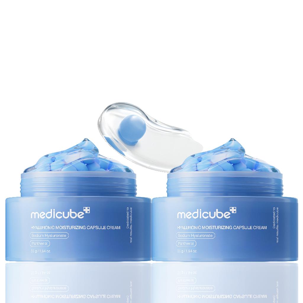 Medicube Hyaluronic Moisture Capsule Cream 55ml - Deep Hydration Barrier Soothing Care, Korean