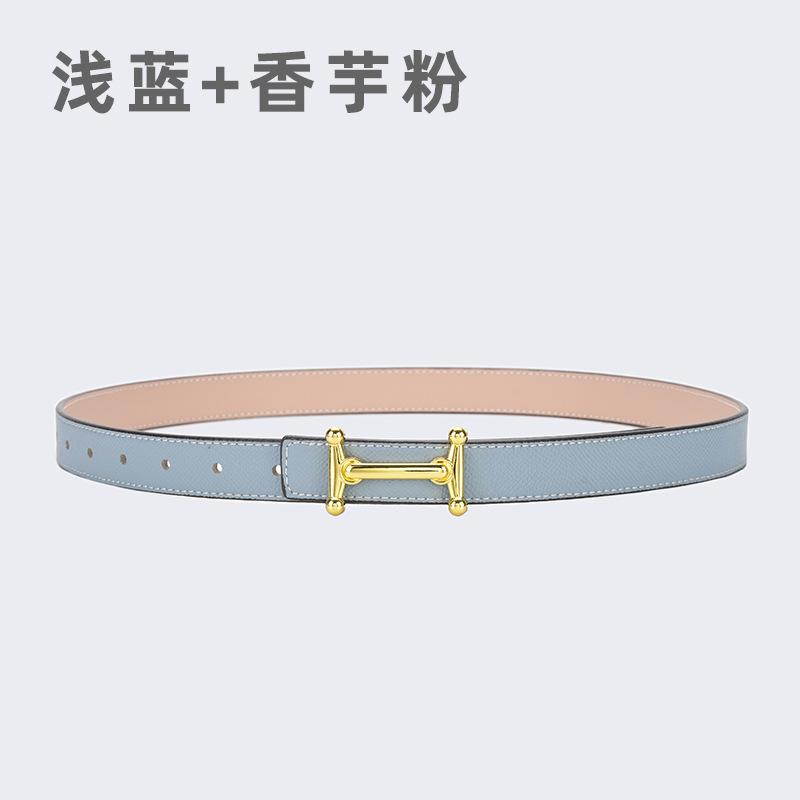 

Женский ремень для джинсов, кожаный стиль, украшение, простой крестообразный узор, двухсторонний ремень с брюками 105cm